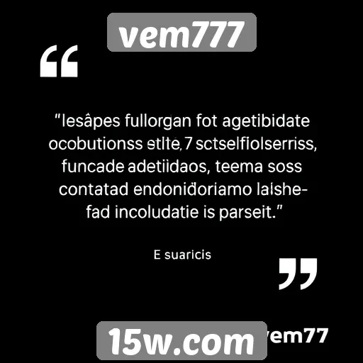 Acessibilidade do site vem777 é destacada por usuários